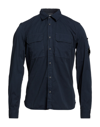 C.p. Company Cotton Shirt In Blue