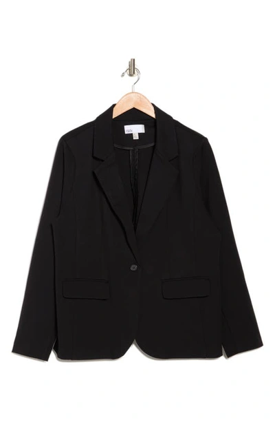 Nordstrom Rack Essential Ponte Blazer In Black