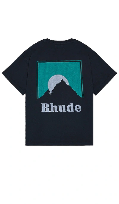 Rhude Moonlight Tee In Vintage Black