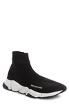 Balenciaga Speed High Slip-on In Black