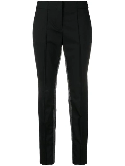 Dorothee Schumacher Cool Ambition Striped Trousers In Black
