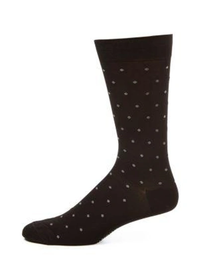 Marcoliani Dot Print Socks In Black