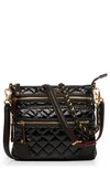 Mz Wallace M Z Wallace Downtown Crosby Crossbody Bag In Black Laquer