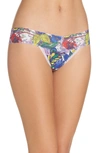 Hanky Panky Island Flower Low-rise Print Lace Thong