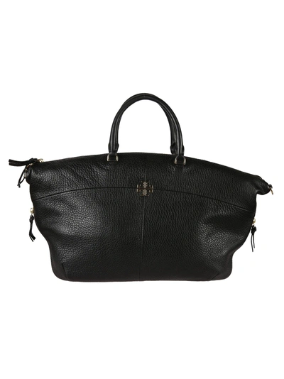 Tory Burch Women's Leather Shoulder Bag Ivy Slouchy Satchel In Black