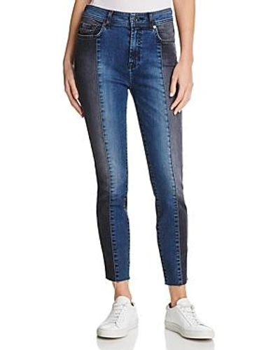 7 For All Mankind The Ankle Skinny In Indigo Sulphur