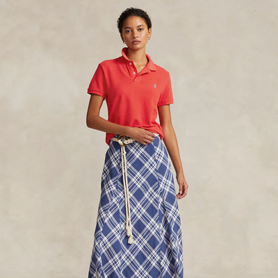 Polo Ralph Lauren Classic Fit Mesh Polo Shirt In Petal Rose