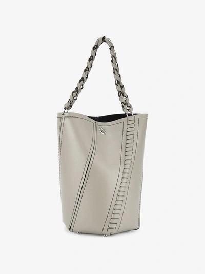 Proenza Schouler Taupe Hex Medium Leather Bucket Bag In Nude&neutrals