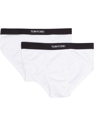 Tom Ford Pack Of Two Briefs In White