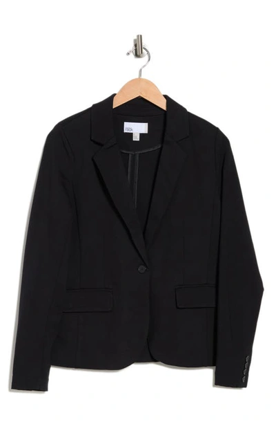 Nordstrom Rack Essential Ponte Blazer In Black