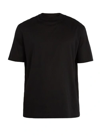 Lanvin Crew-neck Cotton T-shirt In Nero