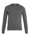 Lanvin Crew-neck Cashmere Sweater In Grey
