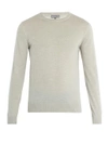 Lanvin Crew-neck Cashmere Sweater In Light Grey