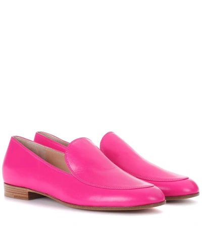 Gianvito Rossi Exclusive To Mytheresa.com - Leather Loafers In Pink