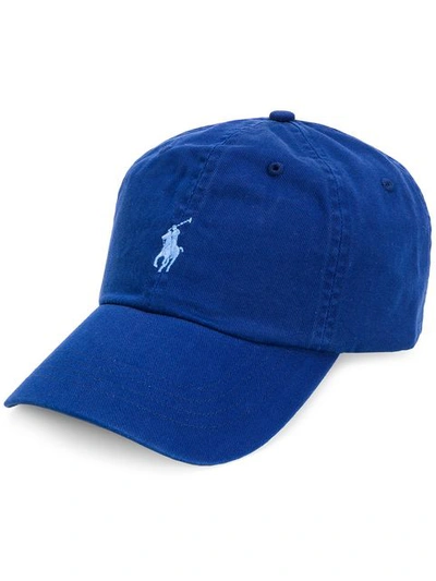 Polo Ralph Lauren Embroidered Logo Cap In Blue