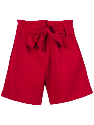 Olympiah High Waist Shorts In Red