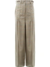 Rokh Houndstooth Wide Leg Trousers