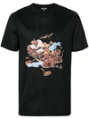 Lanvin Abstract Graphic T-shirt In Black