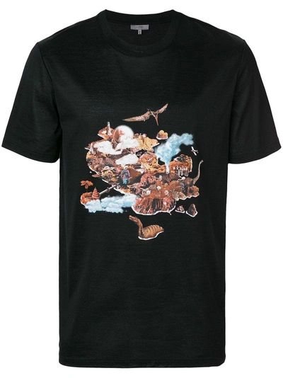 Lanvin Abstract Graphic T-shirt In Black