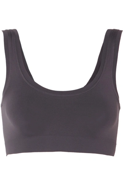 Hanro Touch Feeling Stretch-jersey Soft-cup Bra In 1691 - Carbon