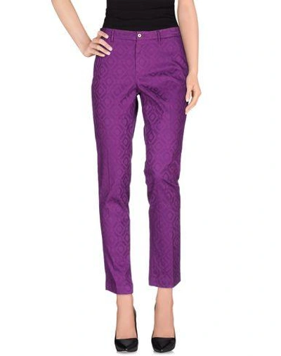 Pt0w Casual Pants In Purple