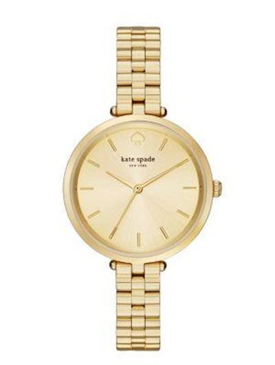 Kate Spade Holland Skinny Bracelet Watch In Gold