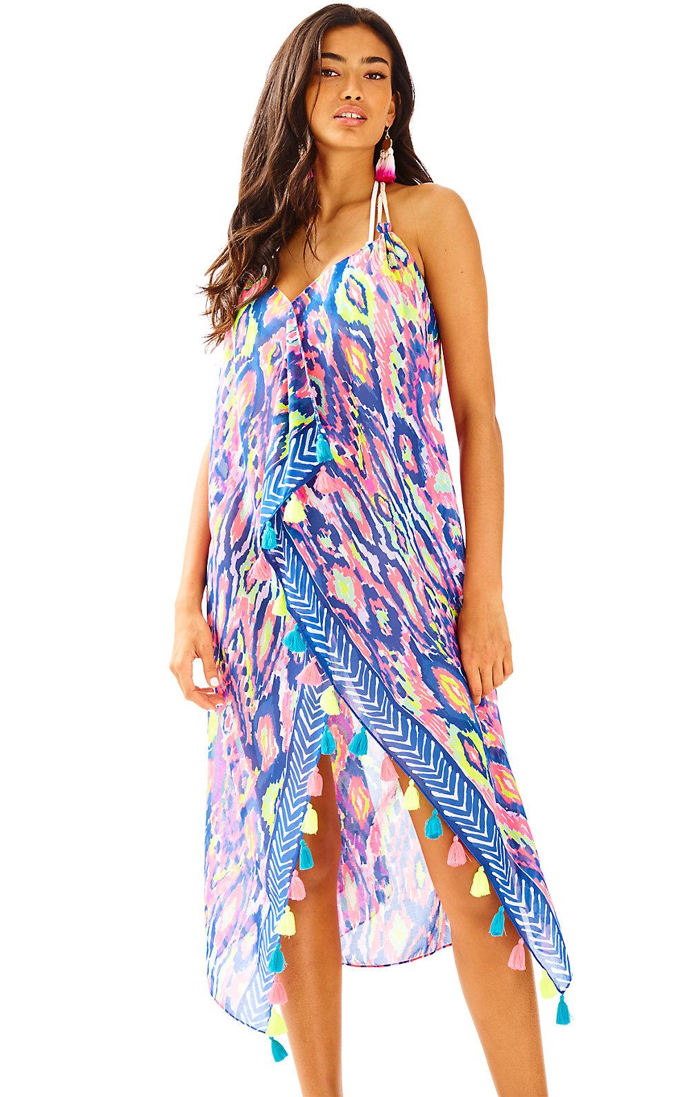 Lilly Pulitzer Gypsy Jungle Beach Cover Up In Multi Luminescent ...