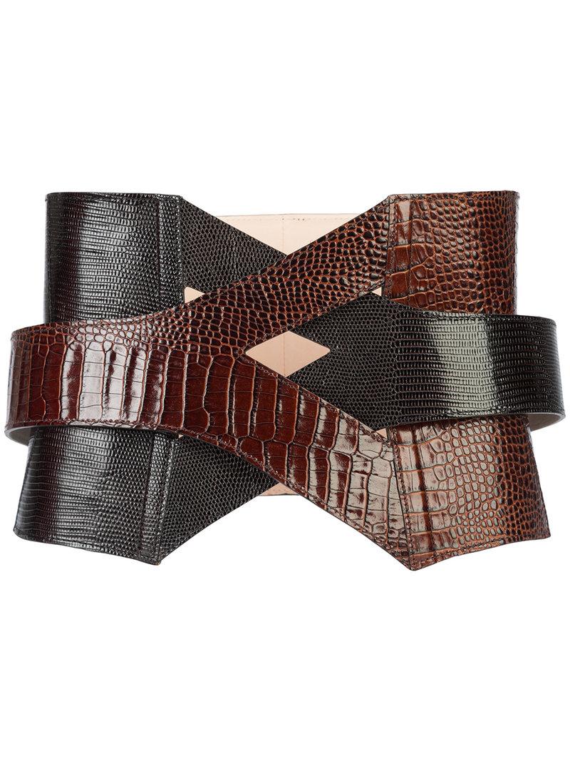 Balmain Inter-woven Corset-style Belt | ModeSens