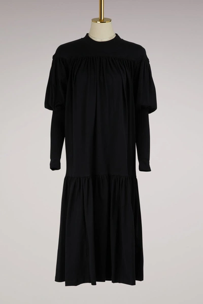 Marni Cotton Dress In Black