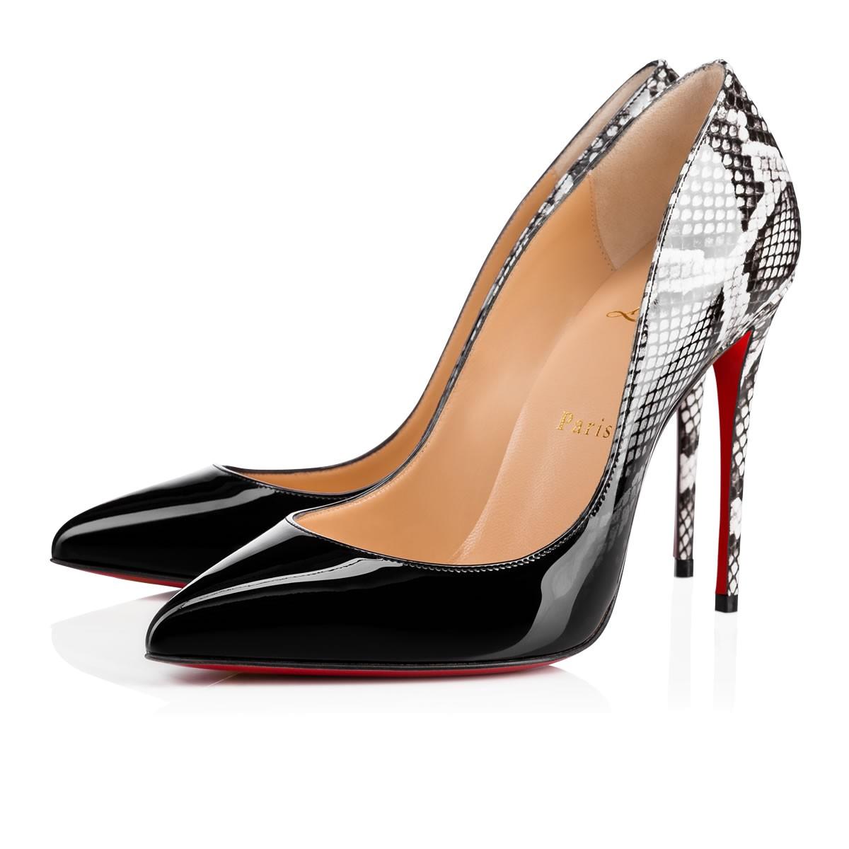 Christian Louboutin Pigalle Follies Patent Degrade Roccia In Black ...