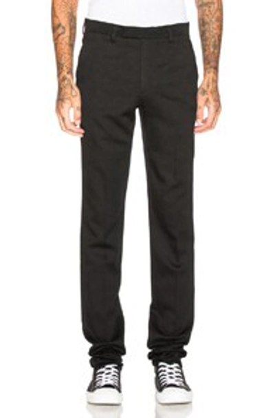 Raf Simons Slim-fit Wool Trousers In Black