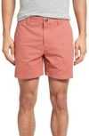 Bonobos Stretch Washed Chino 5-inch Shorts In Rich Coral