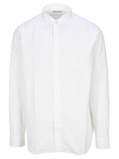 Saint Laurent Classic Long Sleeve Shirt In White