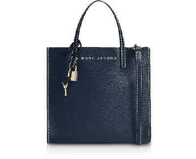 Marc Jacobs The Grind Mini Colorblock Leather Tote - Blue In Blue Sea/gold