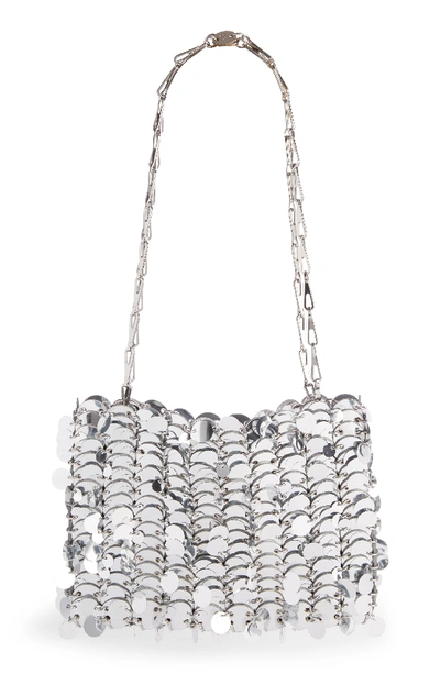 Paco Rabanne Leather Shoulder Bag - Metallic In Silver