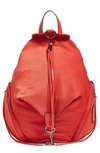 Rebecca Minkoff Julian Nylon Backpack - Red In Carnation Red