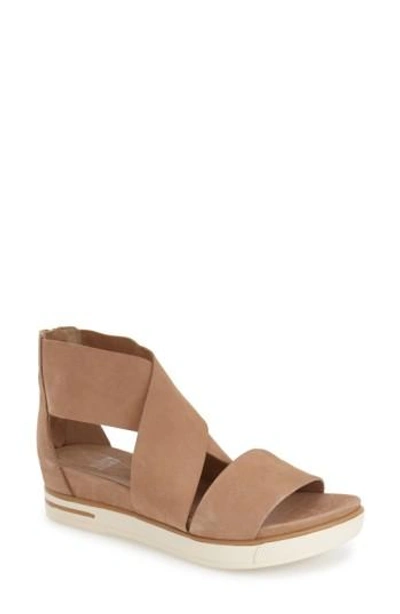 Eileen Fisher Sport Platform Sandal In Wheat