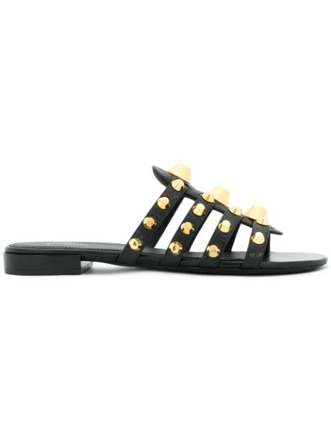 balenciaga patent slides