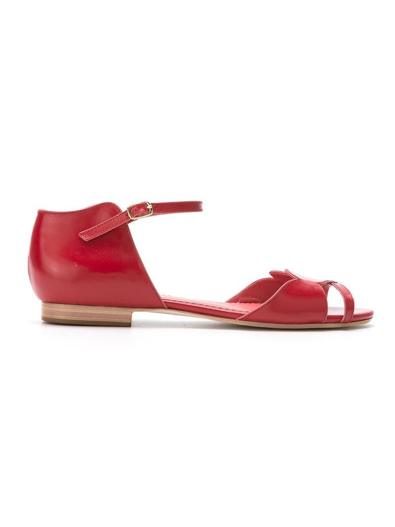 Sarah Chofakian Leather Sandals | ModeSens