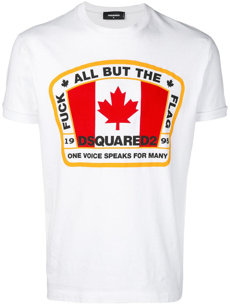 dsquared2 t shirt all but the flag