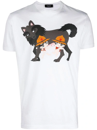 dsquared wolf t shirt