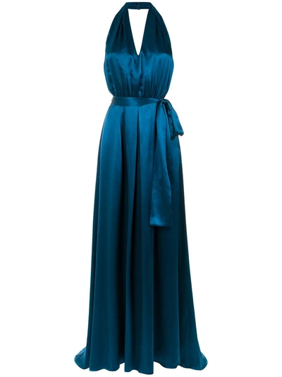 Tufi Duek Halterneck Silk Gown - 38458