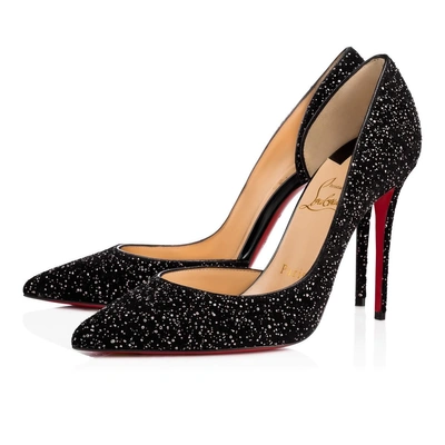 Christian Louboutin Pigalle Follies Glitter Pointy Toe Pump In Black