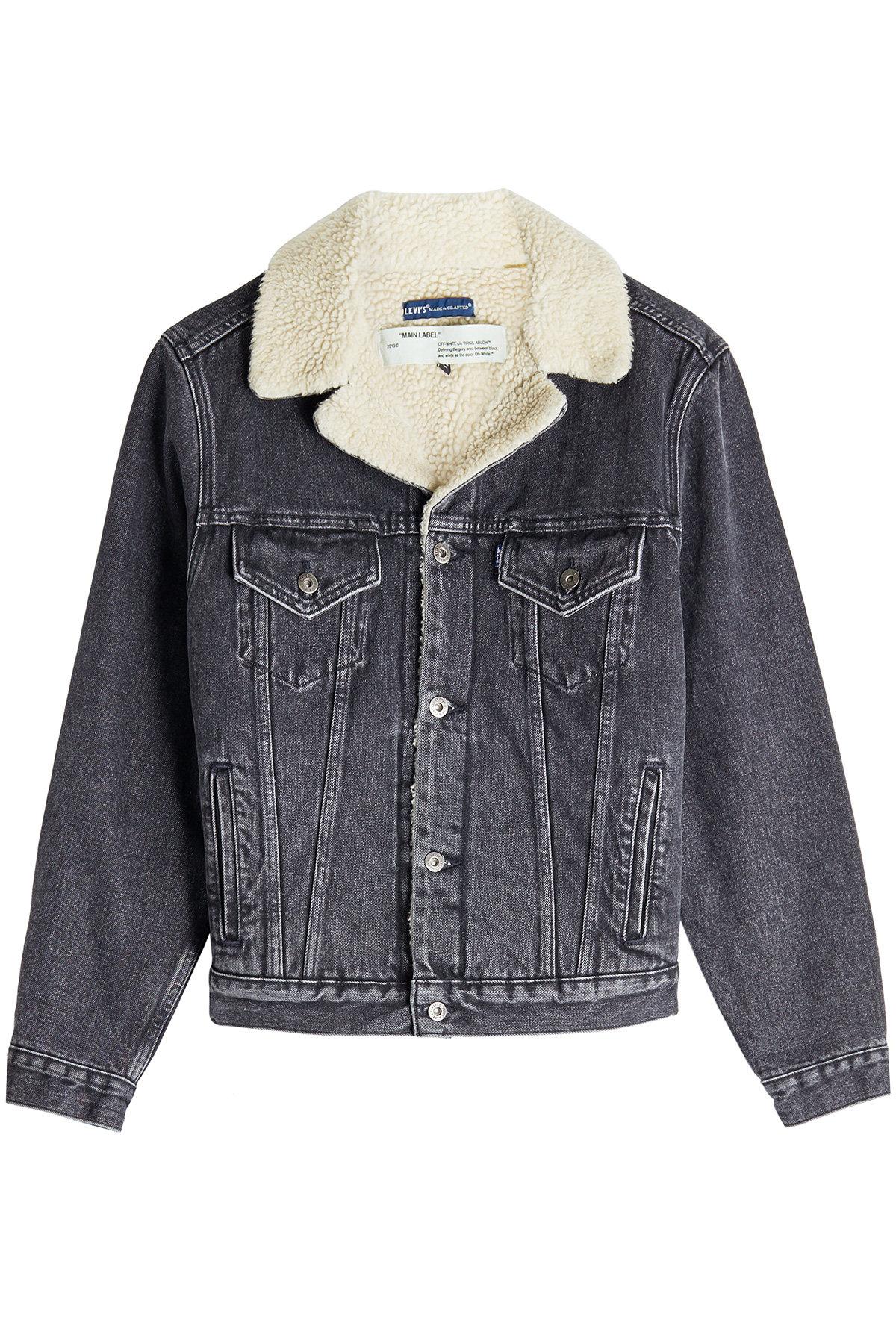 levi's shearling lined denim jacket