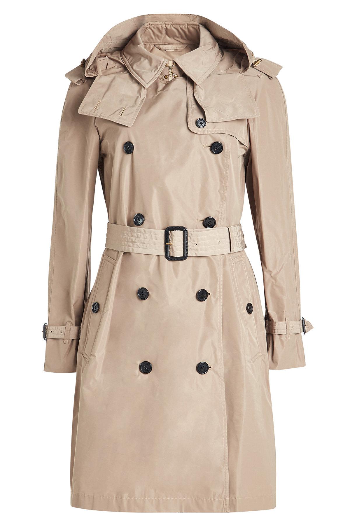 burberry amberford hooded trench coat