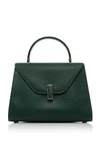 Valextra Iside Medium Leather Bag In Green