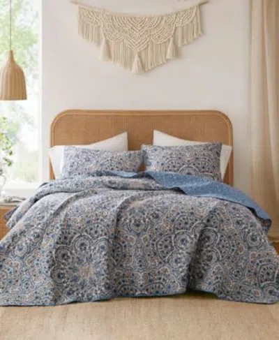 510 Design Valerie Reversible 3 Pc. Quilt Sets In Blue