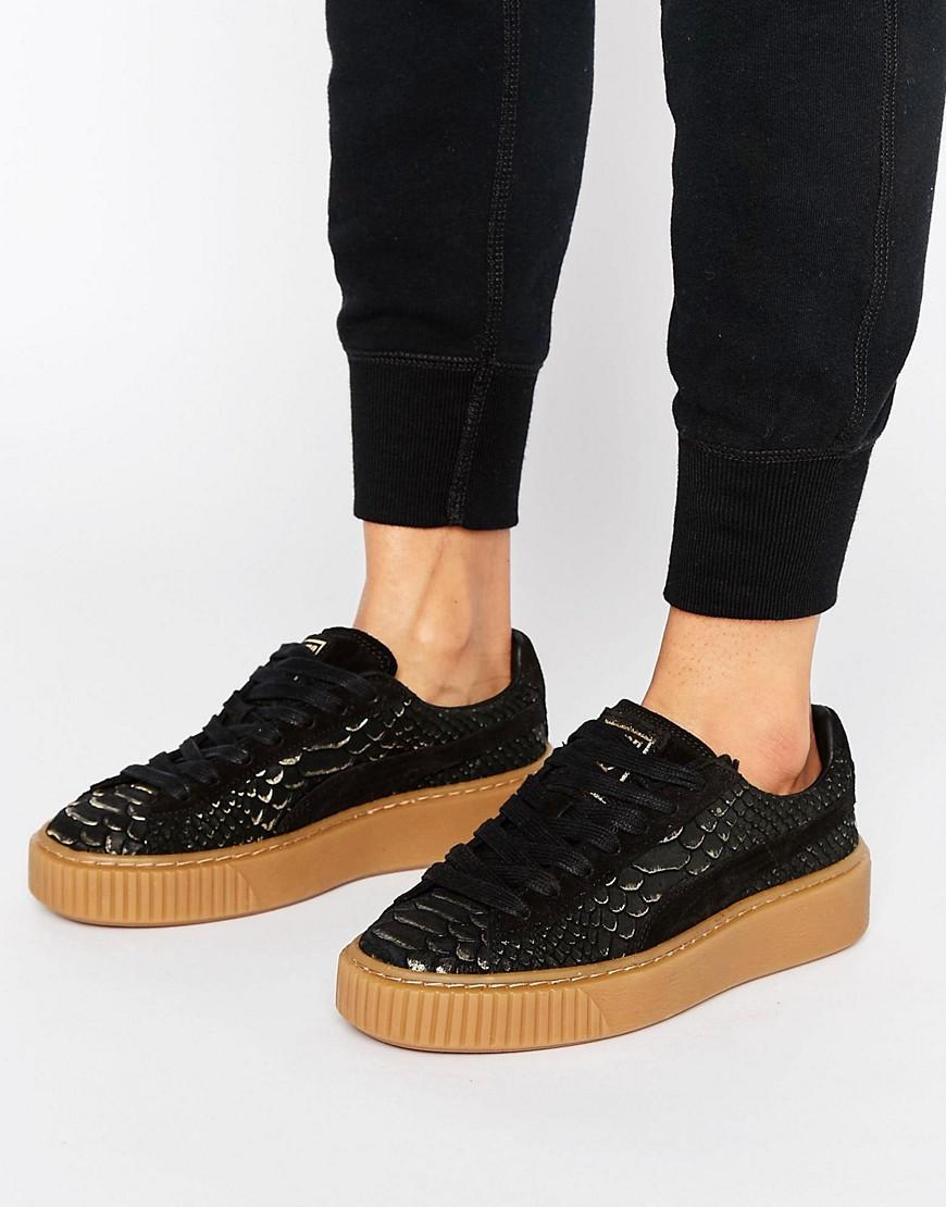 puma platform snakeskin