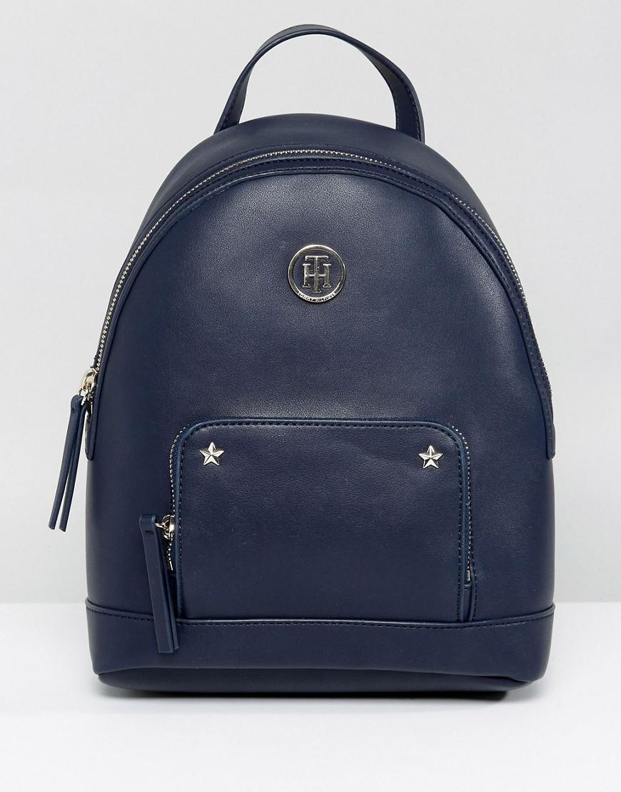 Tommy Hilfiger Stripe Strap Logo Backpack Black ModeSens