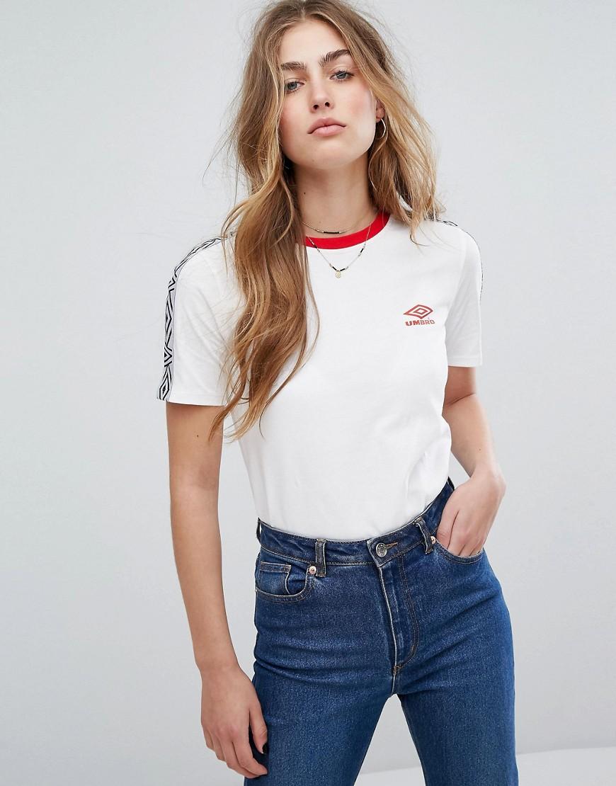 Umbro Oversized T-shirt With Tape Logo - White | ModeSens